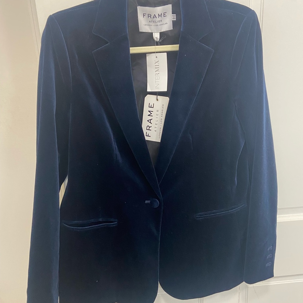 Frame Denim Women's Navy Blazer